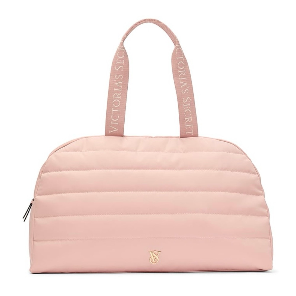 Victoria’s Secret Quilted Travel Duffle Pink - Picture 3 of 3